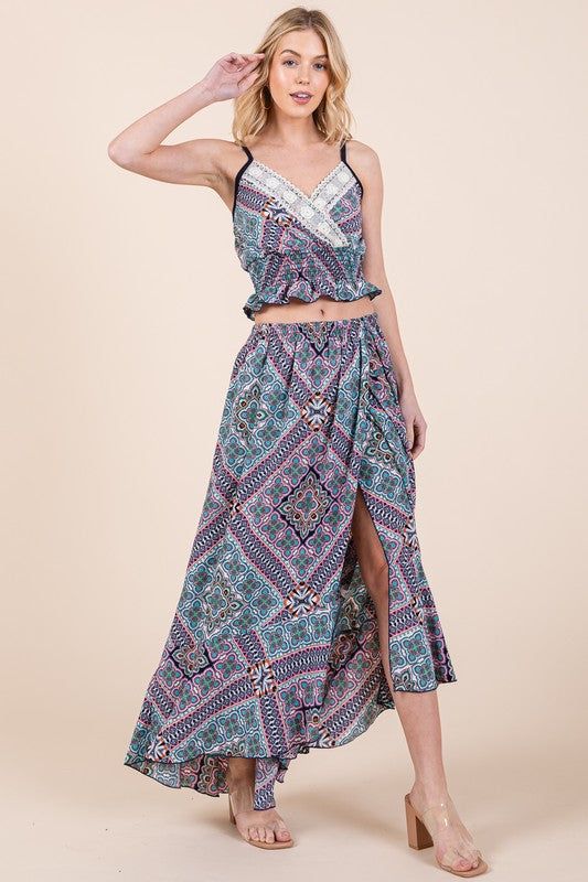 Women's Tribal Print Skirt Set - us.meeeshop