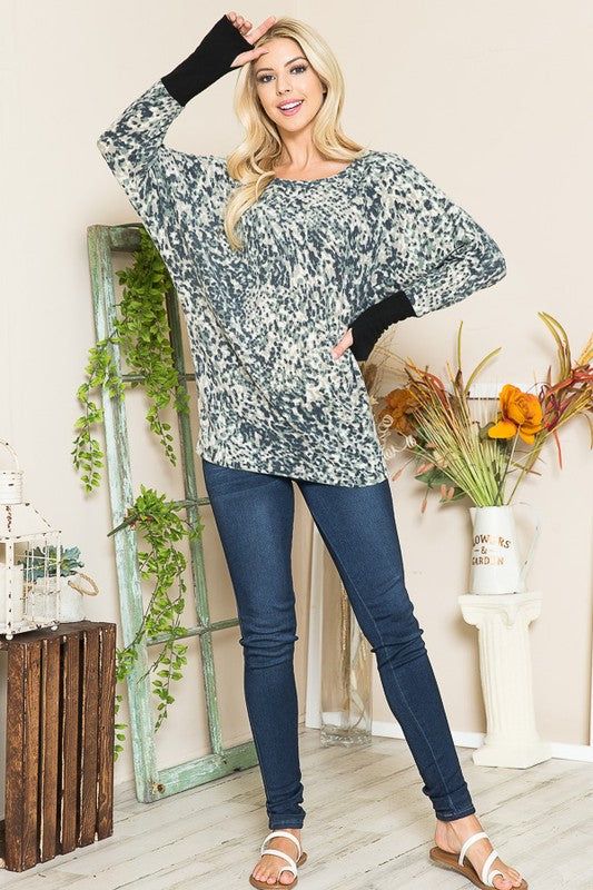 Ultra Soft Dolman Thumbhole Sweater us.meeeshop - 