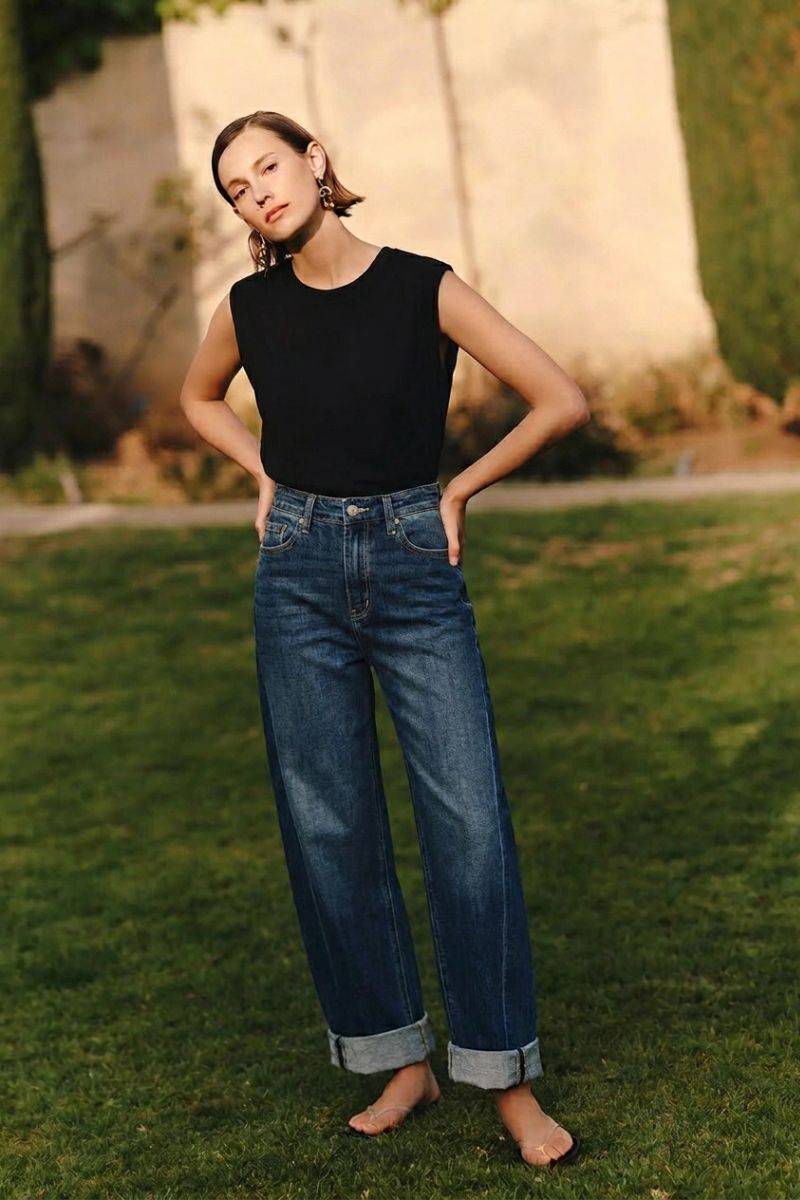 catalina relaxed tapered Catalina Relaxed Tapered Dark Wash Barrel Jeans 1 (24) (bottom) - shop at us.meeeshop