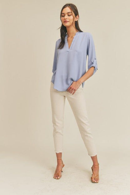 V Neck Top us.meeeshop - 