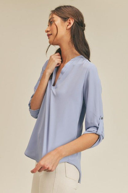 V Neck Top us.meeeshop - 