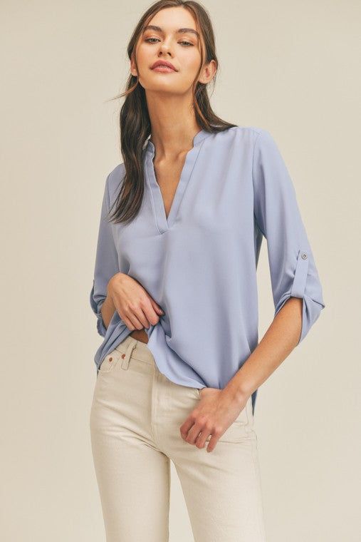 V Neck Top us.meeeshop - 