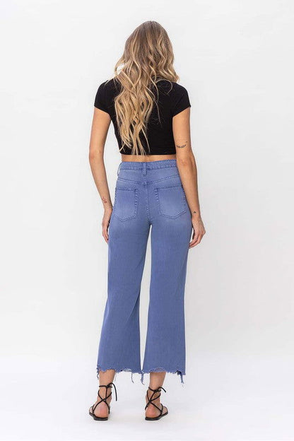 VERVET by Flying Monkey 90"s Vintage Crop Flare Jeans us.meeeshop - 