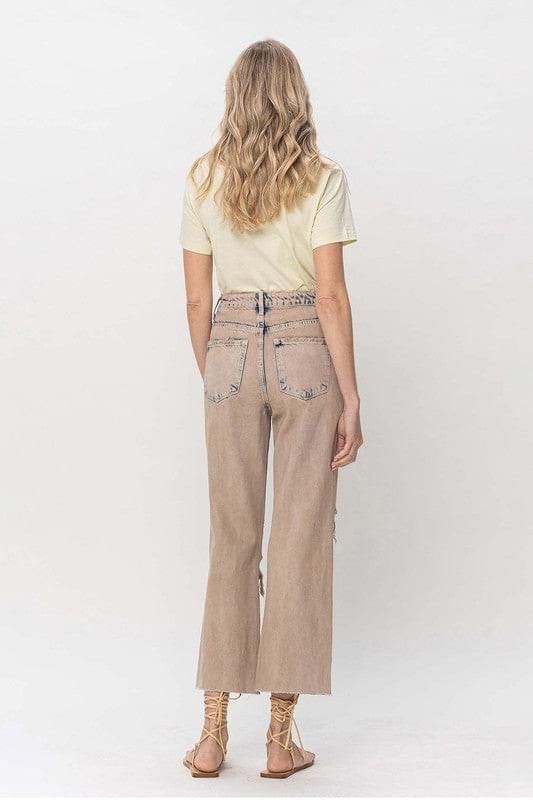 VERVET by Flying Monkey | 90s Vintage Crop Flare Jeans us.meeeshop - 