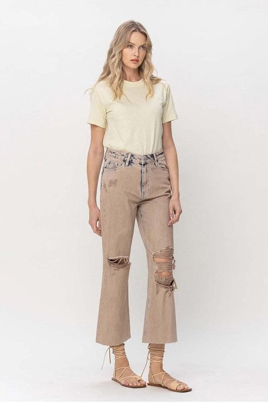 VERVET by Flying Monkey | 90s Vintage Crop Flare Jeans us.meeeshop - 