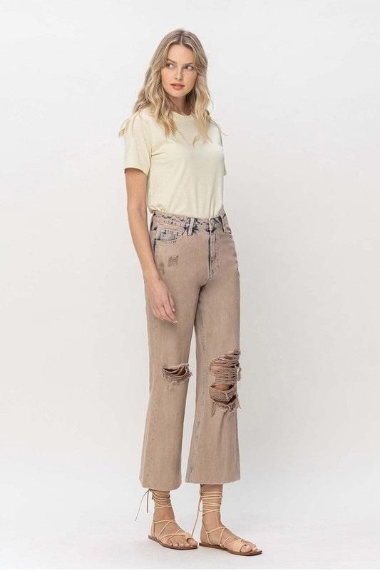 VERVET by Flying Monkey | 90s Vintage Crop Flare Jeans us.meeeshop - 