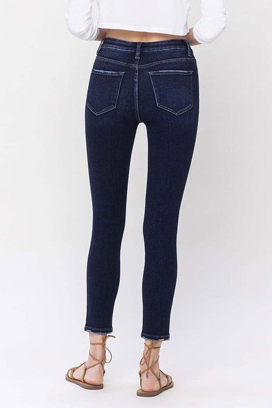 VERVET by Flying Monkey High Rise Ankle Skinny Jeans us.meeeshop - 