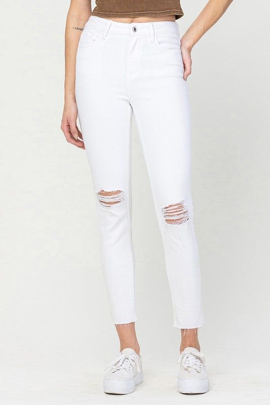 VERVET by Flying Monkey | High Rise Crop Skinny us.meeeshop - Pants