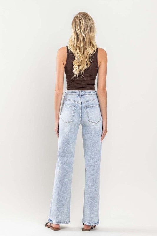 VERVET 90's Vintage Super High-Rise Flare Jeans - us.meeeshop