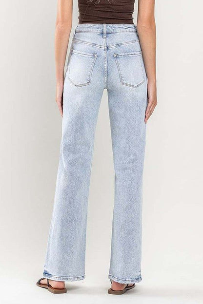 VERVET 90's Vintage Super High-Rise Flare Jeans - us.meeeshop