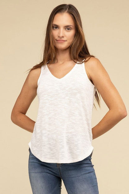 ZENANA V Neck Sleeveless Cami Top - us.meeeshop