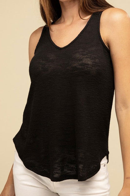 ZENANA V Neck Sleeveless Cami Top - us.meeeshop