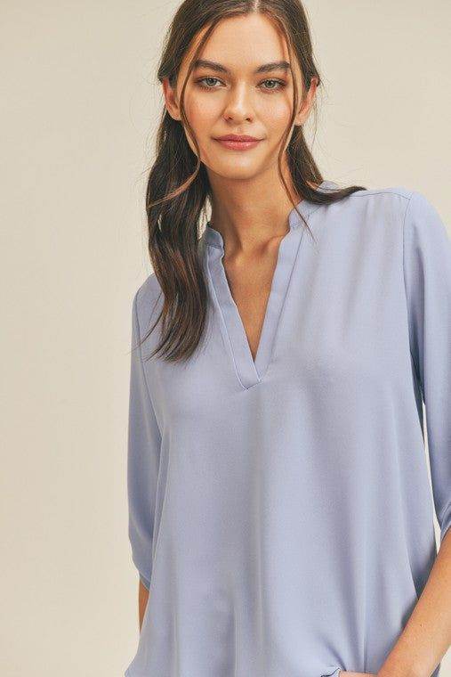 V Neck Top - us.meeeshop