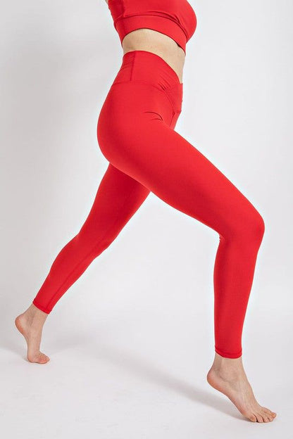 Women's V Waist Full Length Leggings - us.meeeshop