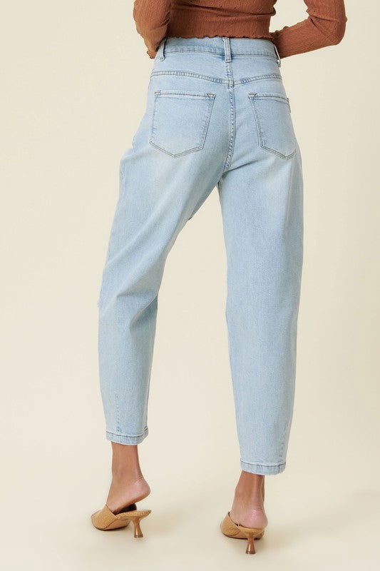 Vibrant M.i.U Distressed Slouchy Jeans us.meeeshop - 