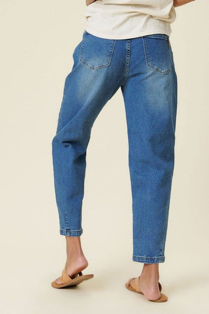 Vibrant MIU Distressed Slouchy Jean us.meeeshop - 