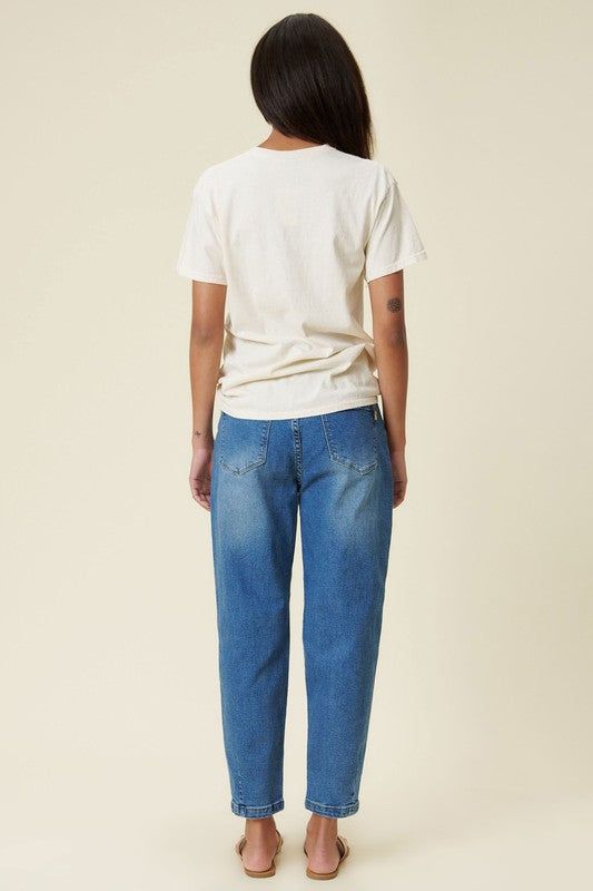 Vibrant MIU Distressed Slouchy Jean us.meeeshop - 