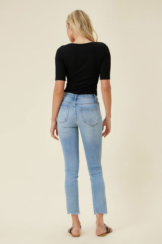 Vibrant MIU High Waisted Skinny Jeans us.meeeshop - 