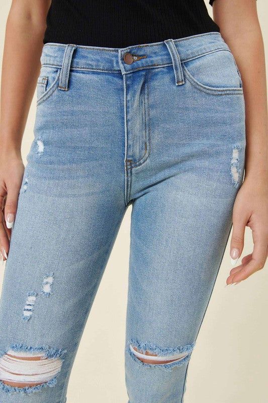 Vibrant MIU High Waisted Skinny Jeans us.meeeshop - 