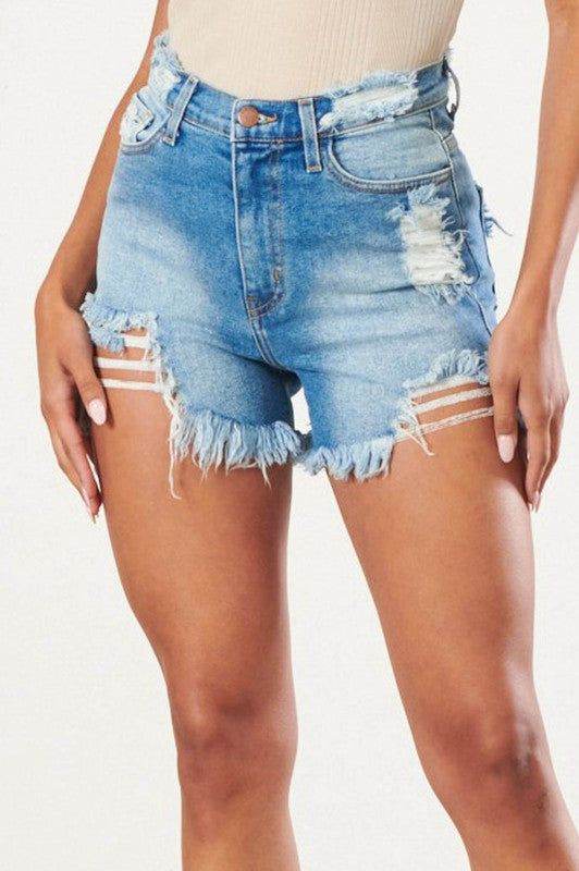 Vibrant MiU Denim Short - us.meeeshop