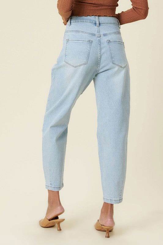 Vibrant M.i.U Distressed Slouchy Jeans - us.meeeshop