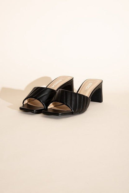 W-Nina Slide Mule Heels us.meeeshop - 