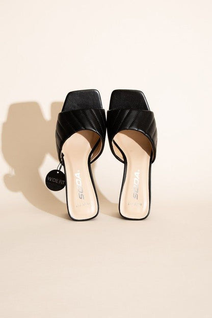 W-Nina Slide Mule Heels us.meeeshop - 