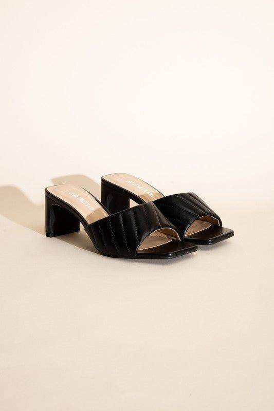 W-Nina Slide Mule Heels - us.meeeshop