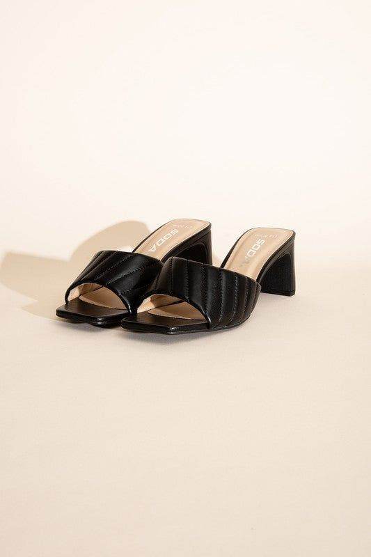 W-Nina Slide Mule Heels - us.meeeshop