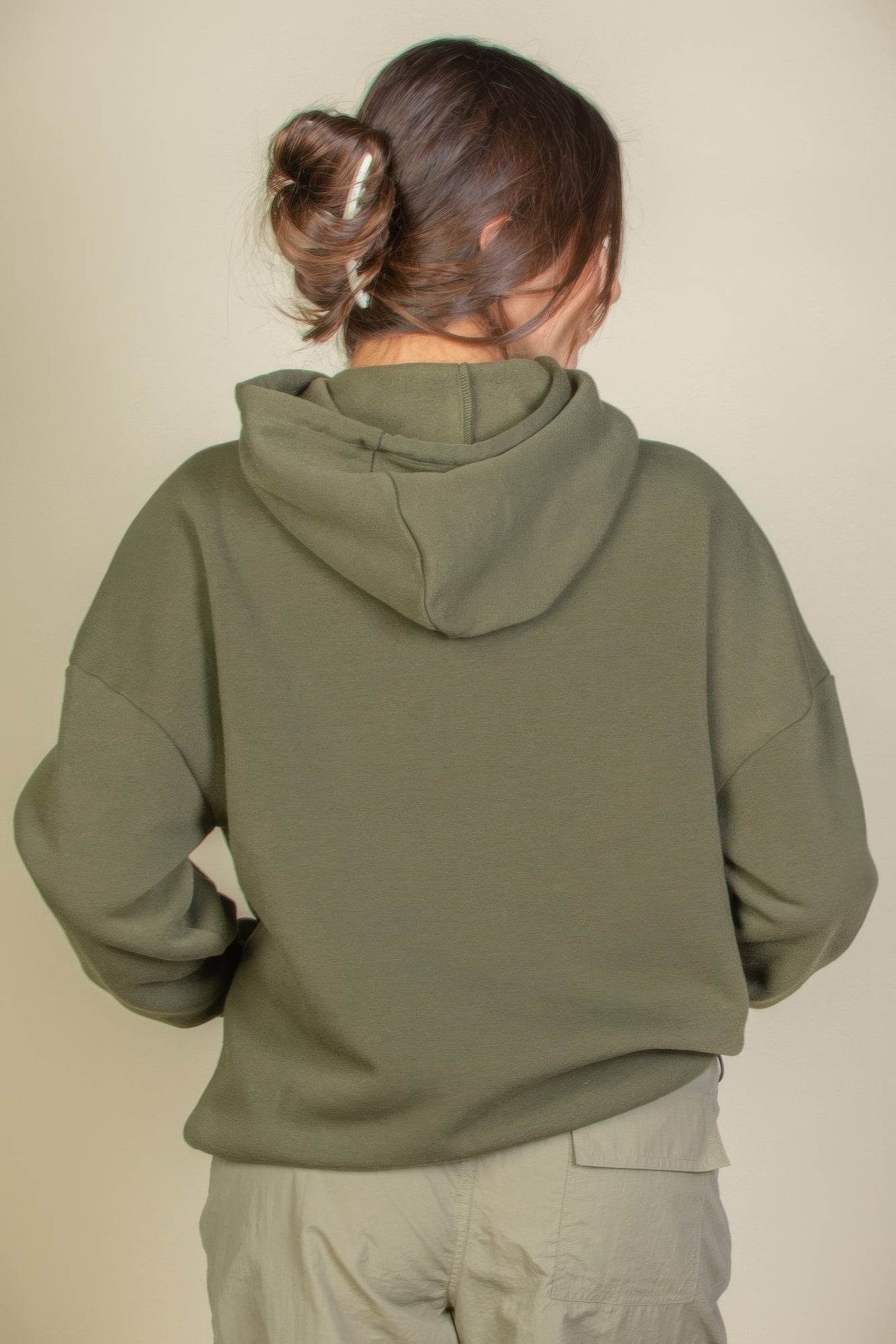 Graphic Kangaroo Pocket Drawstring Hoodie - us.meeeshop