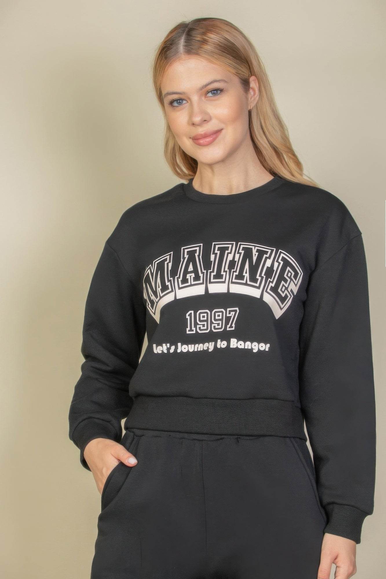 Graphic Drop Shoulder Sweatshirt - us.meeeshop