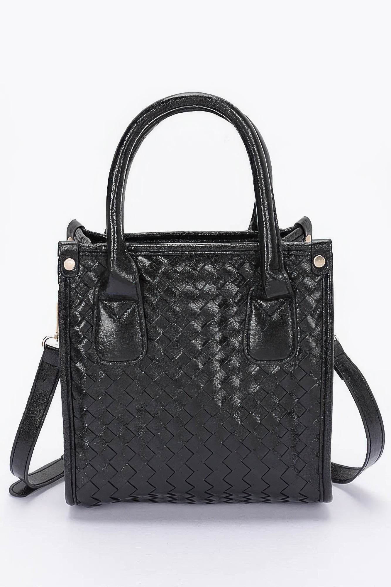 Metallic Braided Tote Bag - us.meeeshop