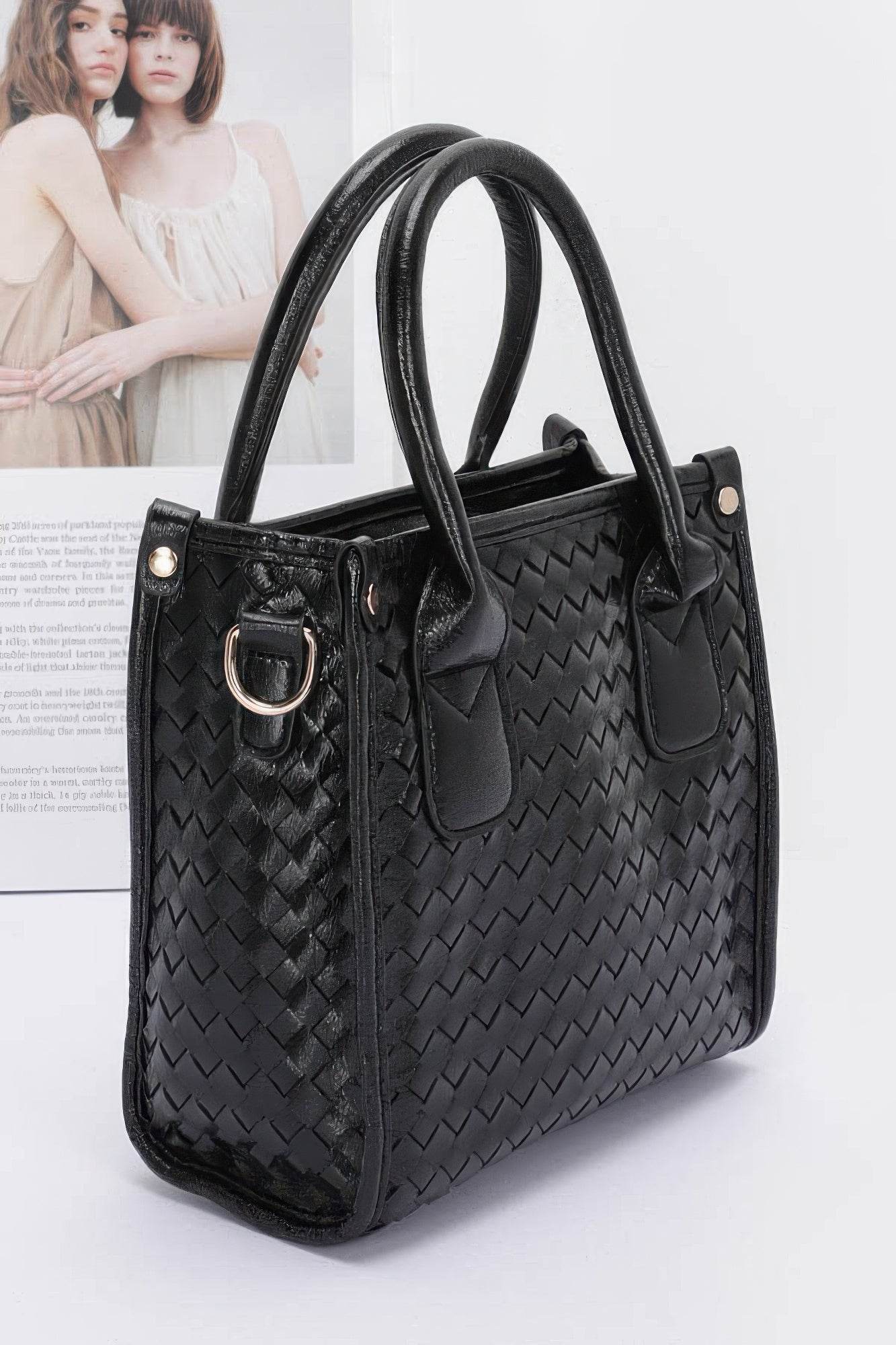 Metallic Braided Tote Bag - us.meeeshop