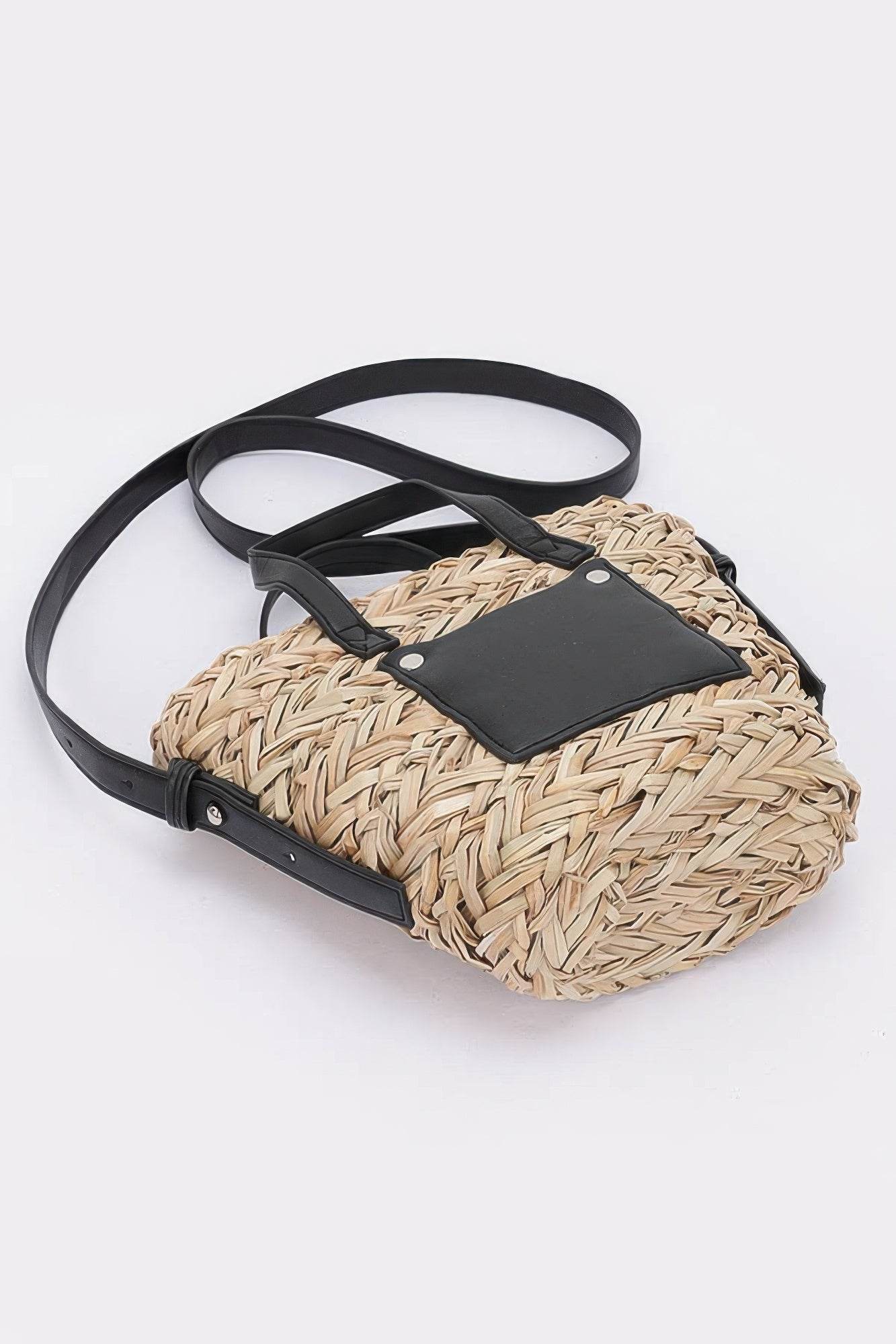 Faux Straw Small Tote Bag - us.meeeshop