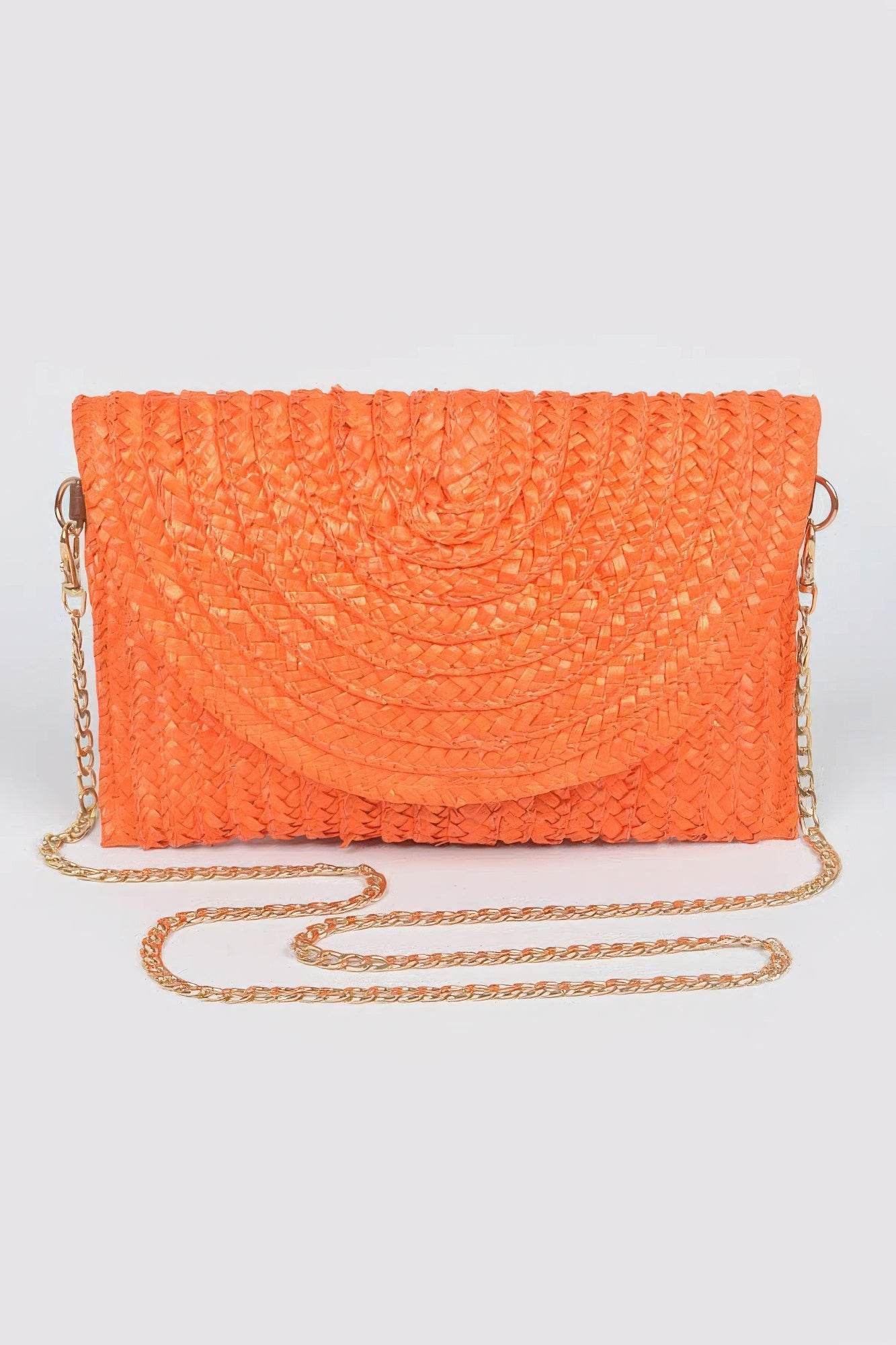 Straw Pom Pom Flap Bag - us.meeeshop