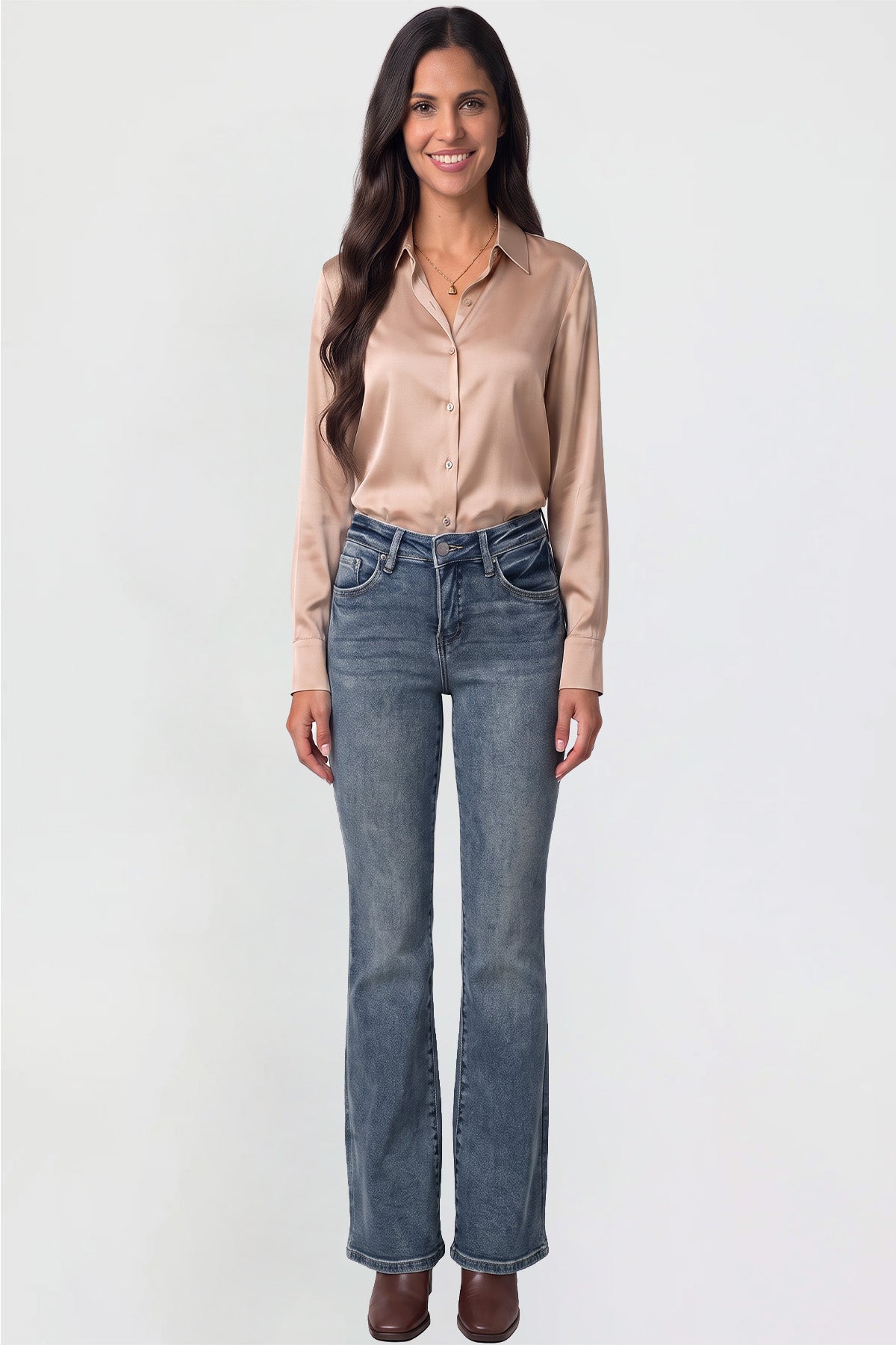Ymi Women's Premium Stretch Bootcut Jeans