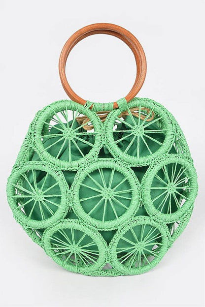 Weaved Cording Summer Clutch us.meeeshop - 