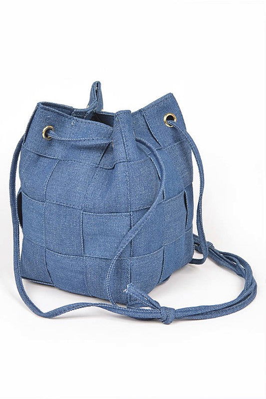 Weaved Denim Crossbody Bag us.meeeshop - 