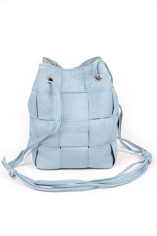 Weaved Denim Crossbody Bag us.meeeshop - 