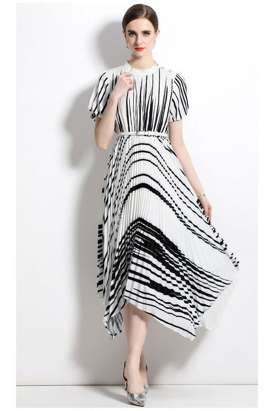 White Black Sexy Fashion Maxi Dress us.meeeshop - Dresses