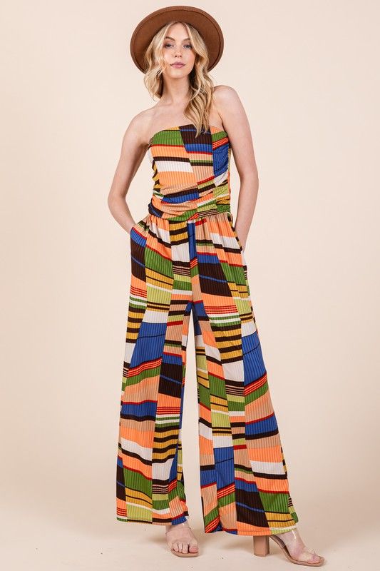 Wide Leg Jumpsuit with Pockets us.meeeshop - 