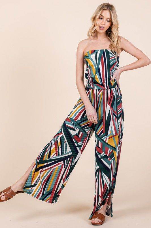 Wide Leg Jumpsuit with Pockets - us.meeeshop