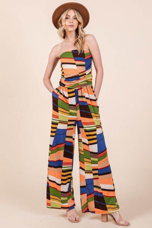 Wide Leg Jumpsuit with Pockets - us.meeeshop