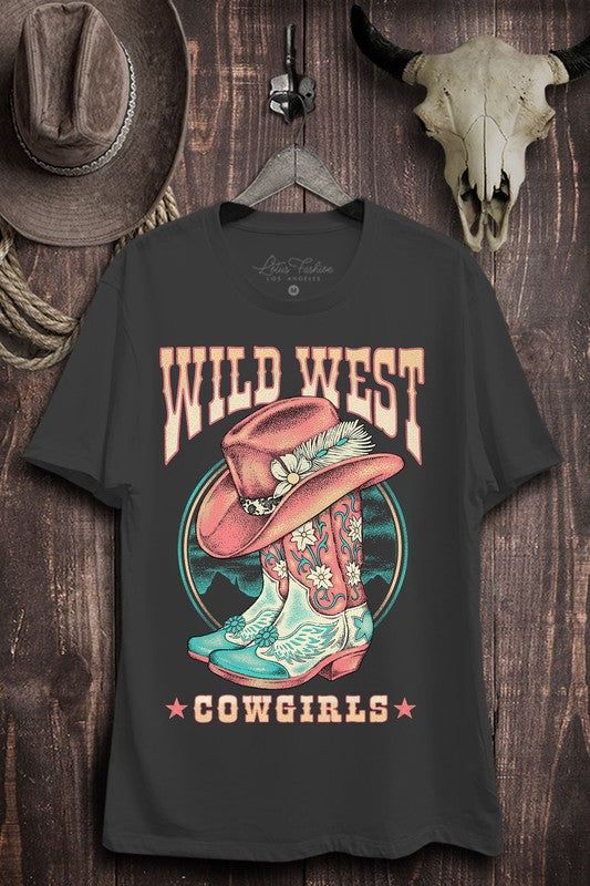 Wild West Cowgirls Graphic Top us.meeeshop - Shirts & Tops