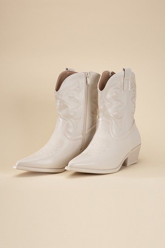 Willa-1 Western Booties - us.meeeshop