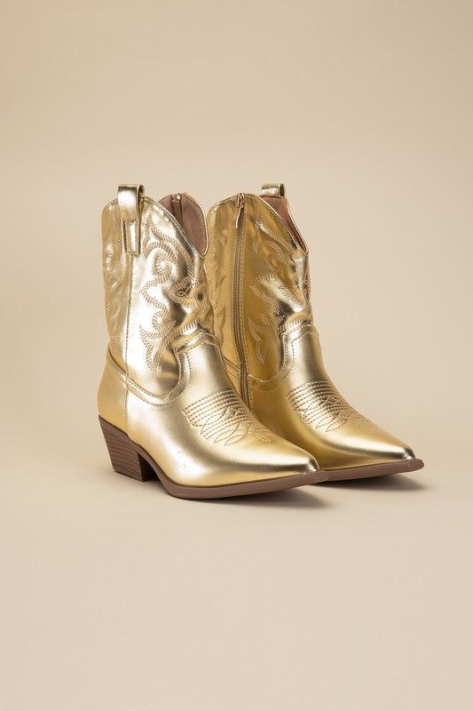 Willa-1 Western Booties - us.meeeshop