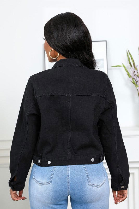 Women Fashion Denim Jacket us.meeeshop - 