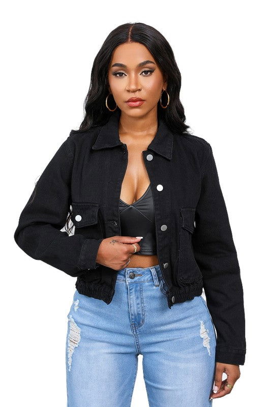 Women Fashion Denim Jacket us.meeeshop - 