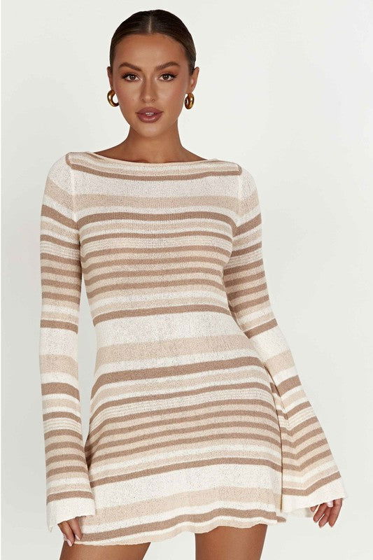 Women Fashion Knit Mini Dress us.meeeshop - 