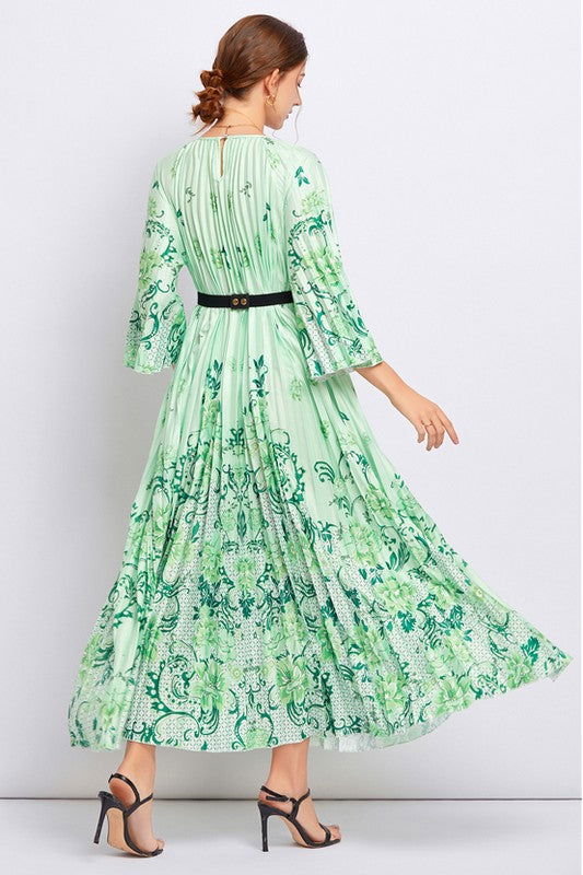 Women Green Fashion Long Maxi Dress us.meeeshop - 